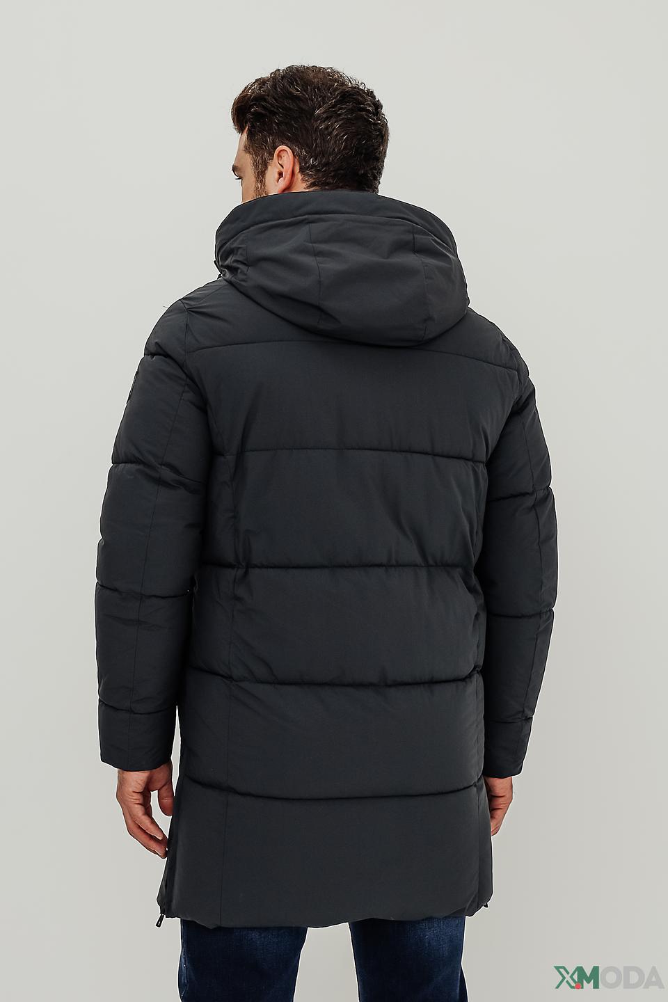 Пальто S4 мужское стеганое чёрное
