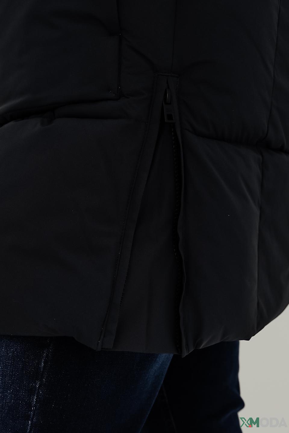 Пальто S4 мужское стеганое чёрное