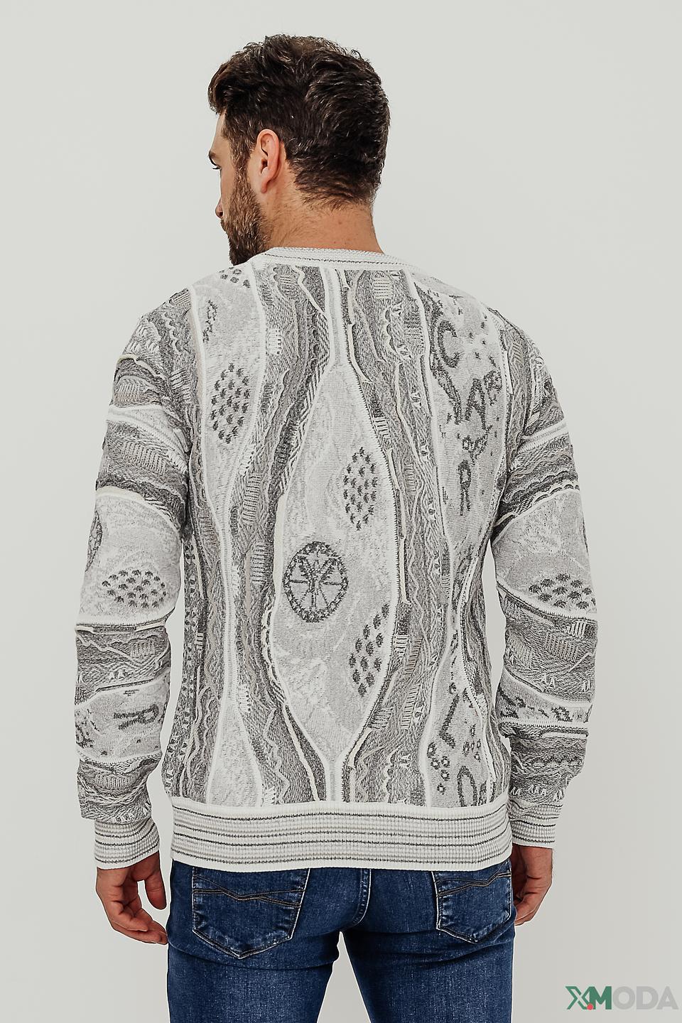 Джемпер Carlo Colucci с узором серый