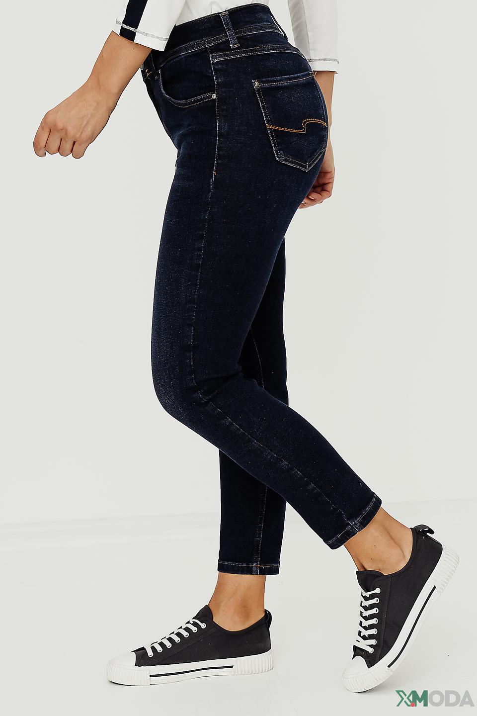 Джинсы Angels с высокой посадкой темно-синие