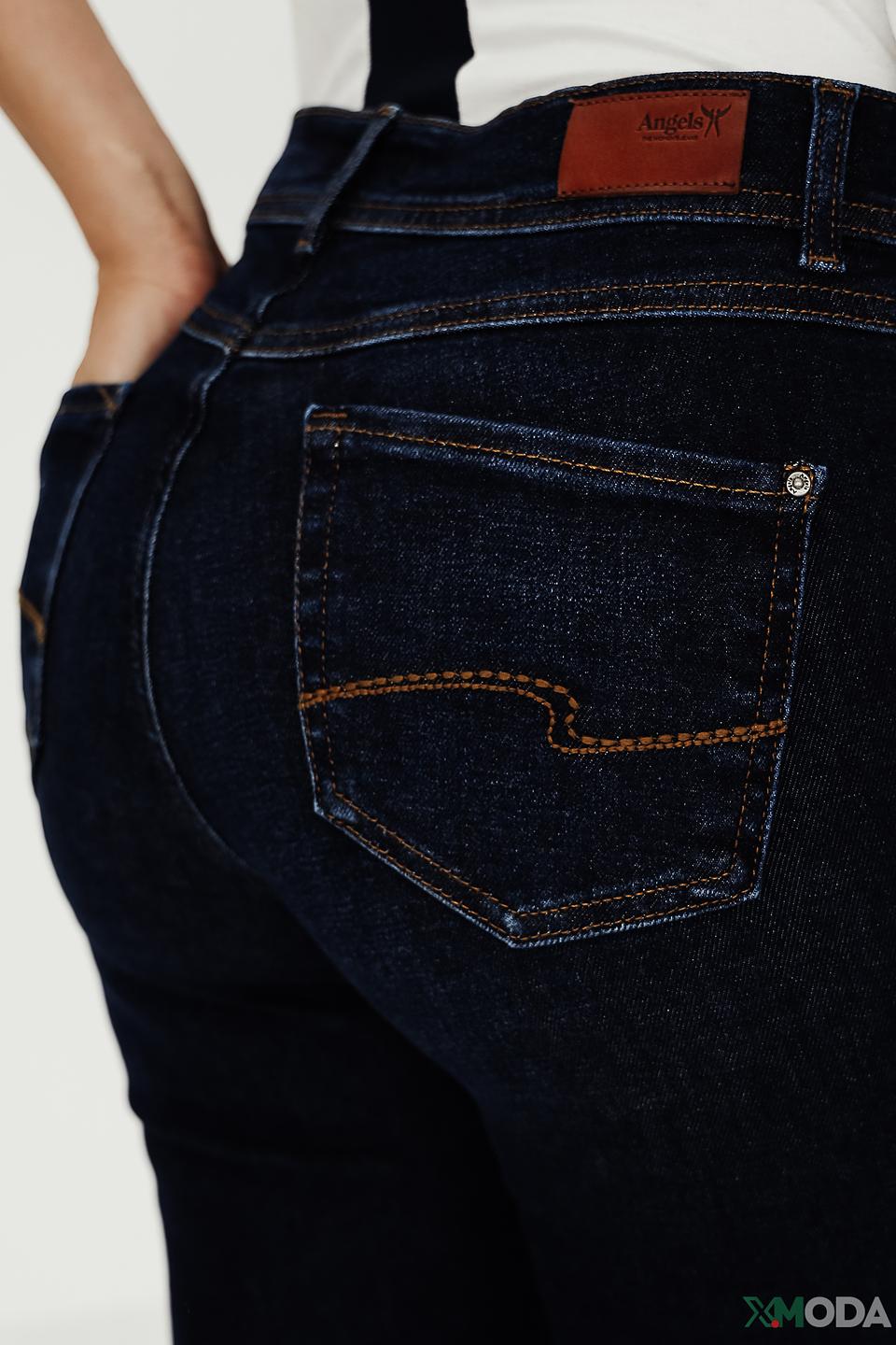 Джинсы Angels с высокой посадкой темно-синие