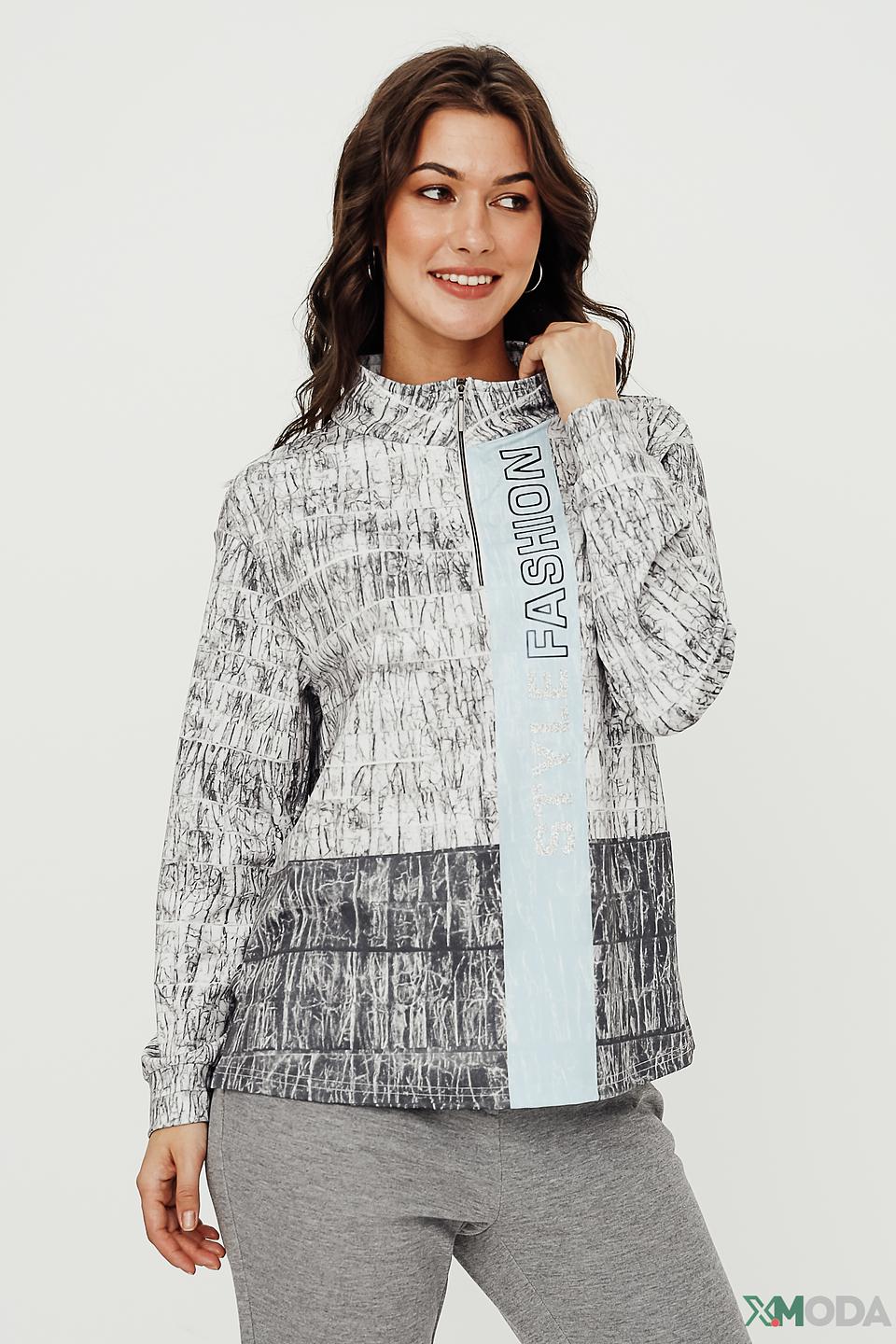 Блуза Tuzzi с принтом и полоской