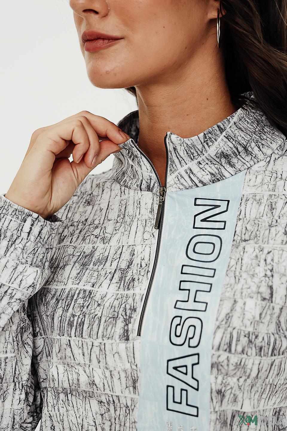 Блуза Tuzzi с принтом и полоской