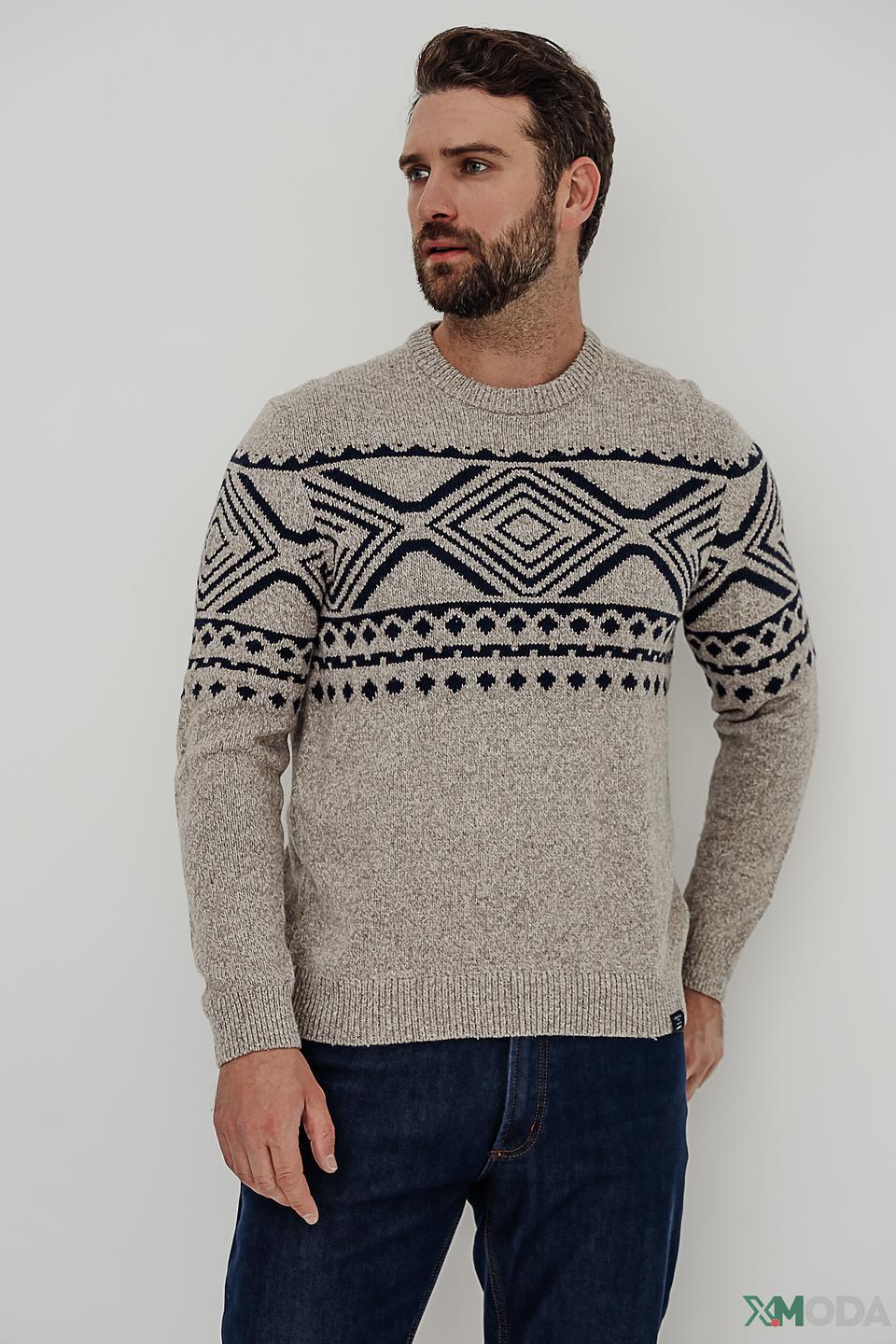 Джемпер Lerros с узором серый