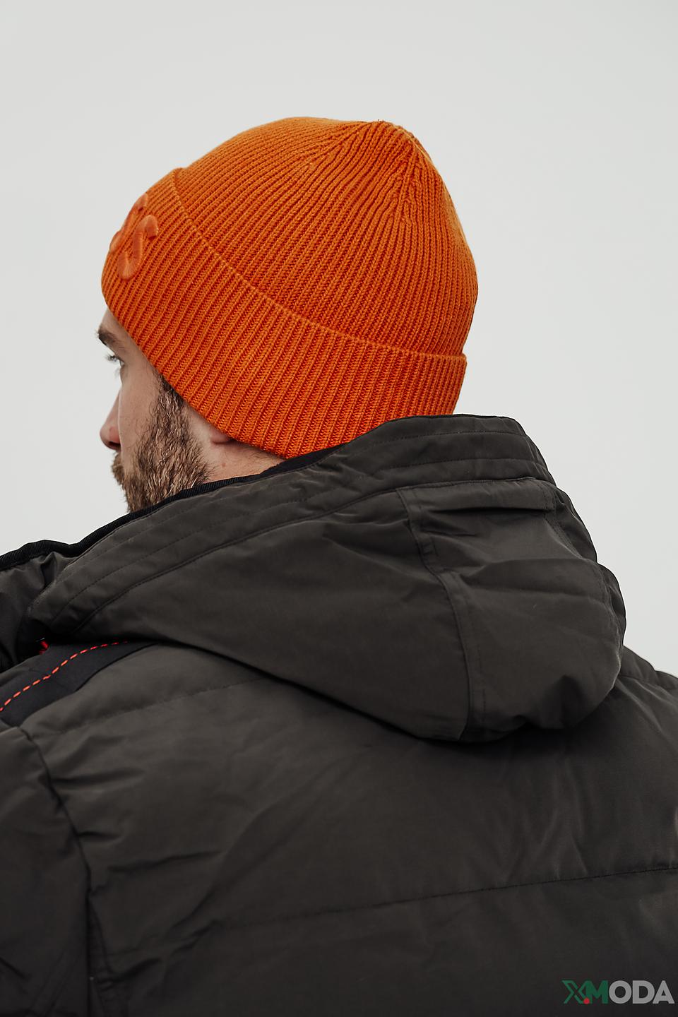 Шапка Boss Orange оранжевая