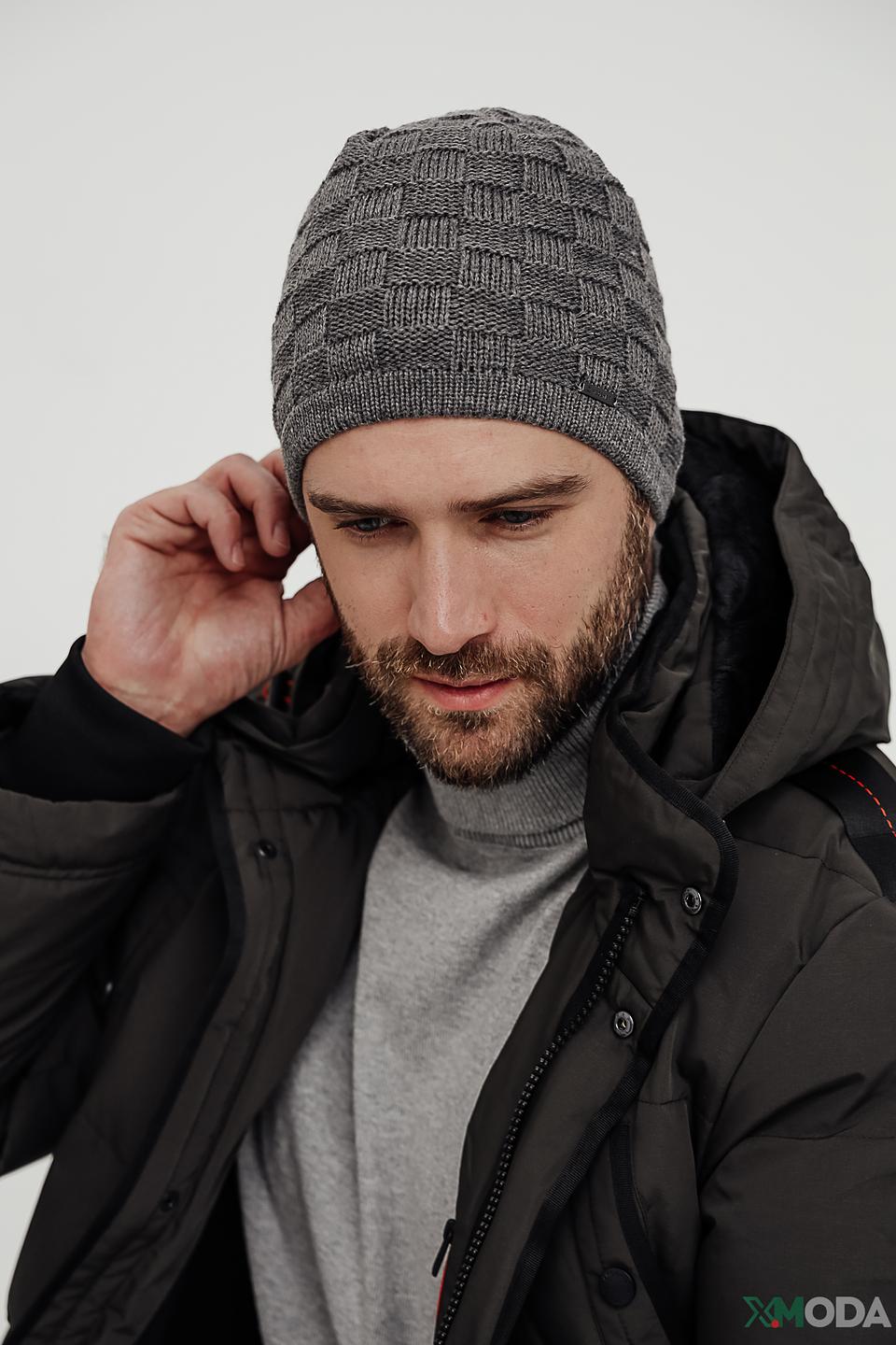 Шапка Wegener мужская серая меланж