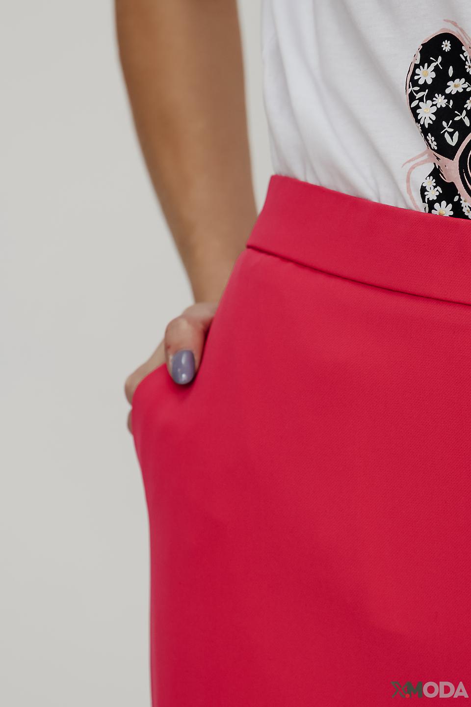 Брюки палаццо Rich and Royal малиновые