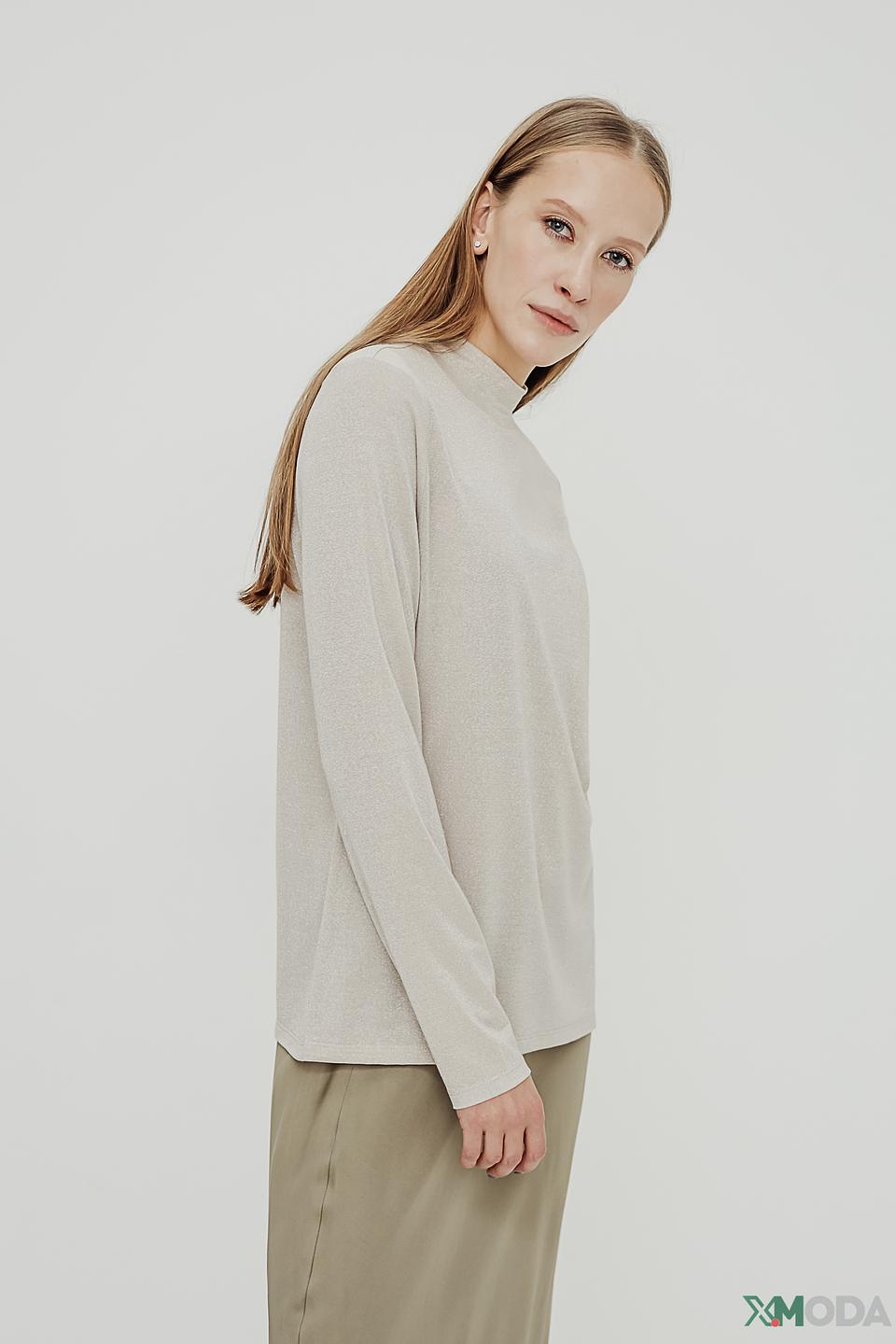 Джемпер Oui с горлом бежевый