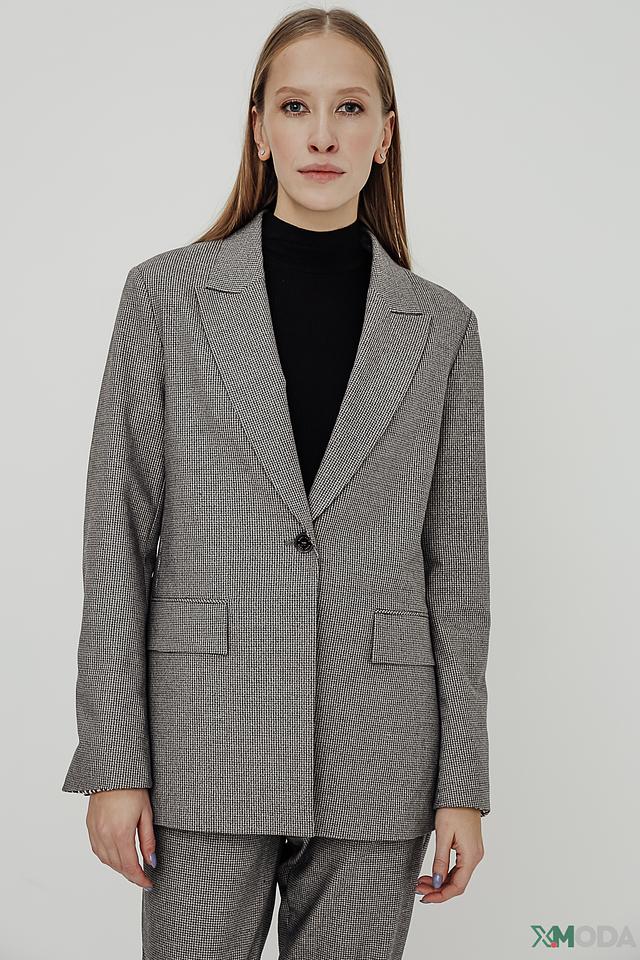 Жакет Marc Cain в клетку серый