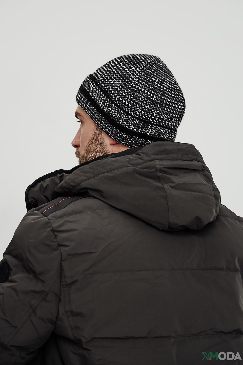 Шапка Claudio Campione вязаная чёрно-белая