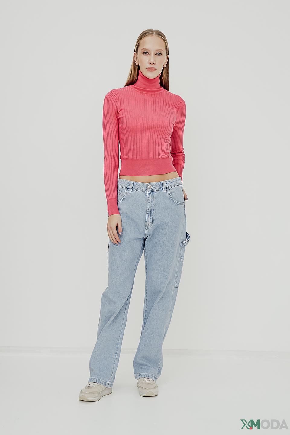 Водолазка Alcott розовая в рубчик