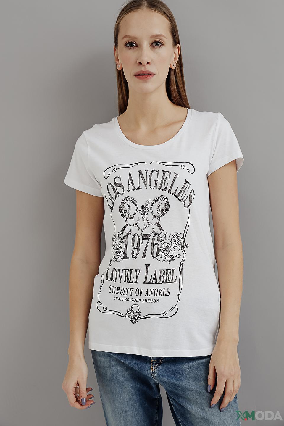 Футболка Alcott женская с принтом