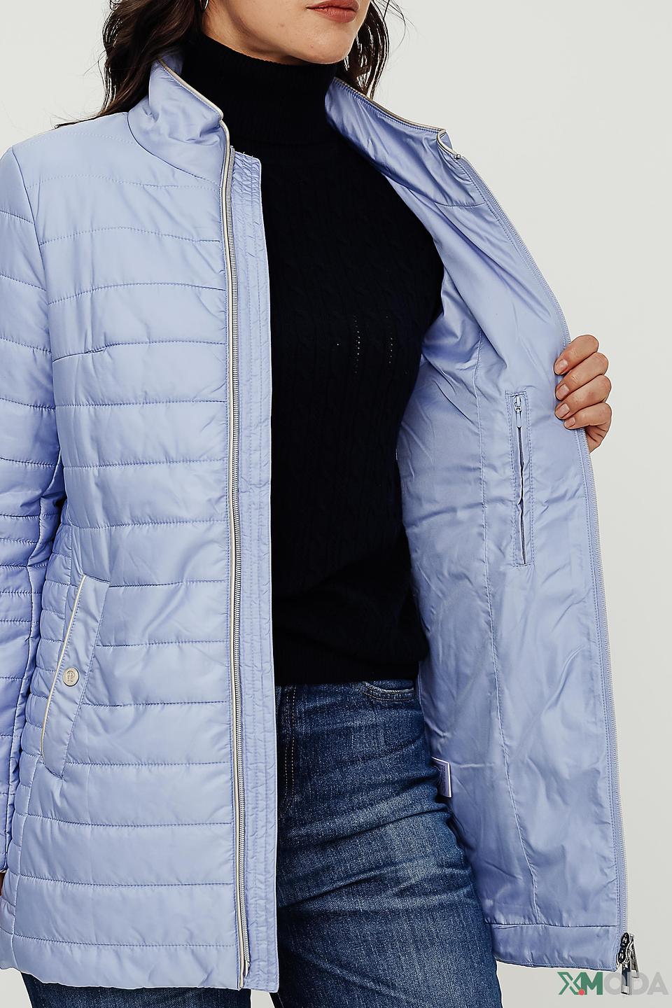 Жакет Pezzo стеганый светло-голубой
