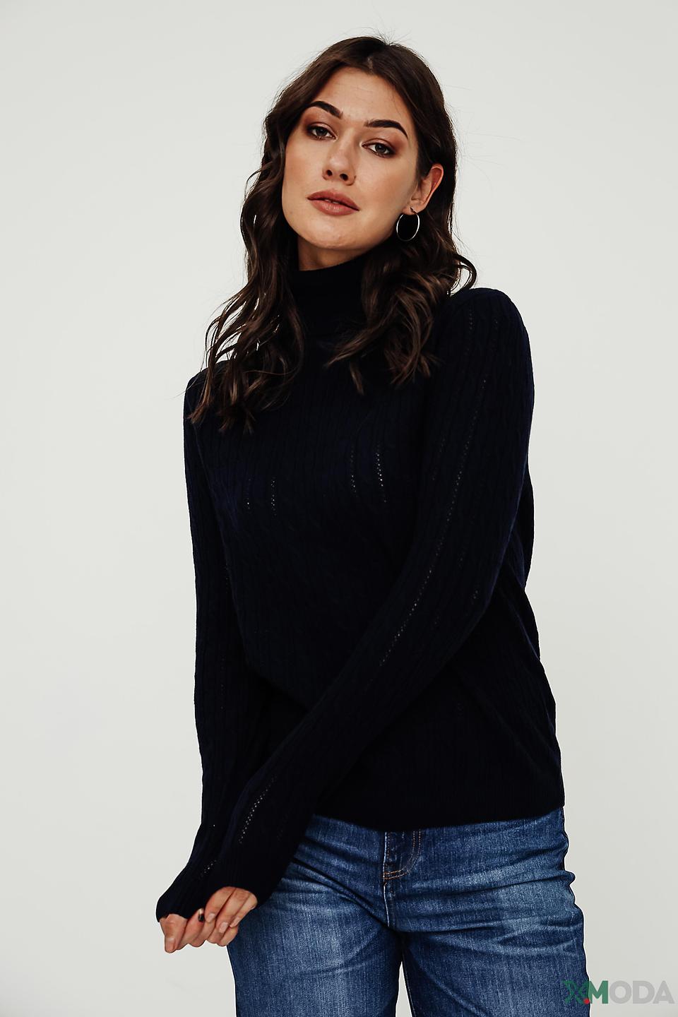 Водолазка Pezzo чёрная с косами