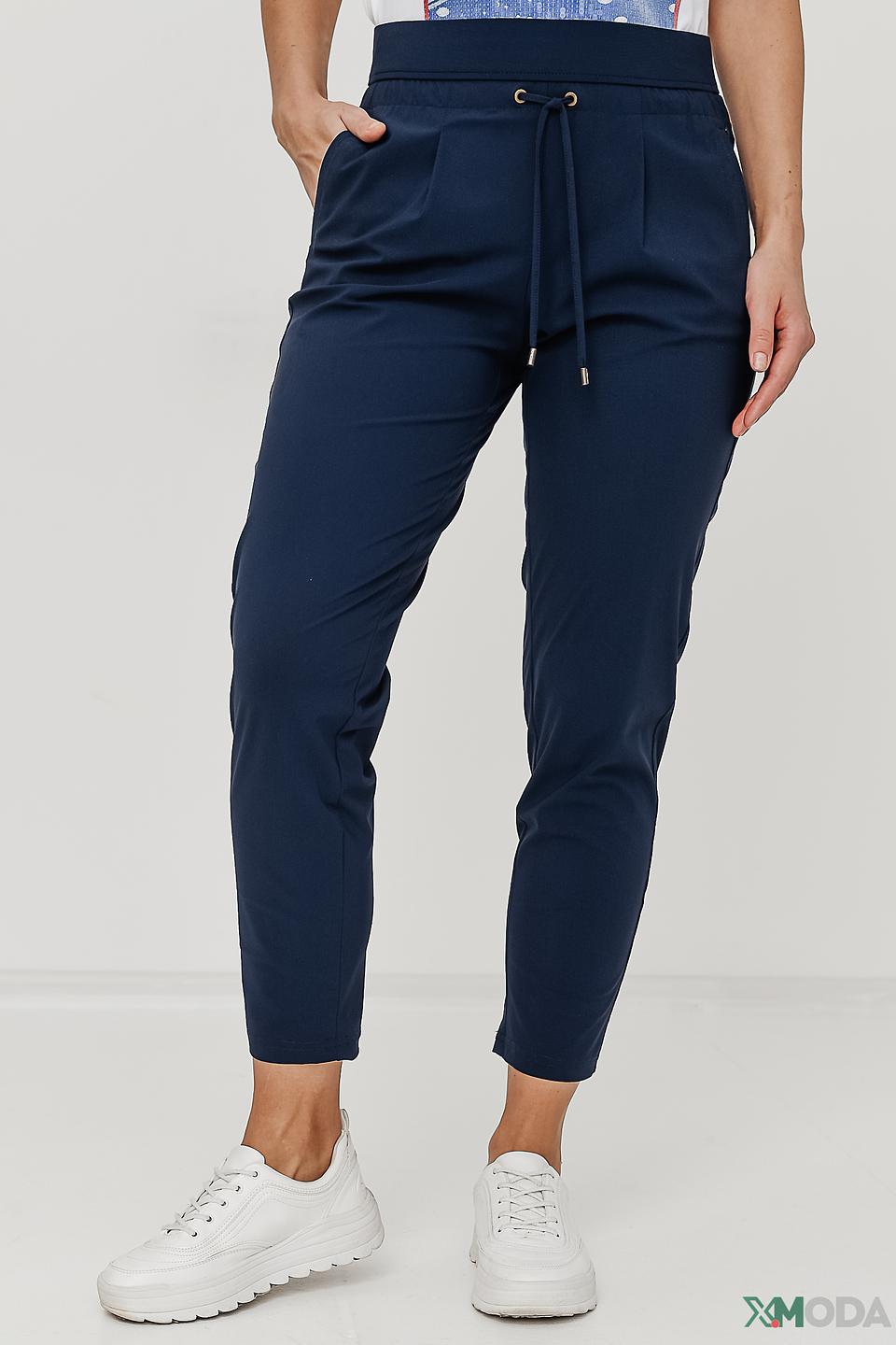 Брюки Betty and Co синие с поясом