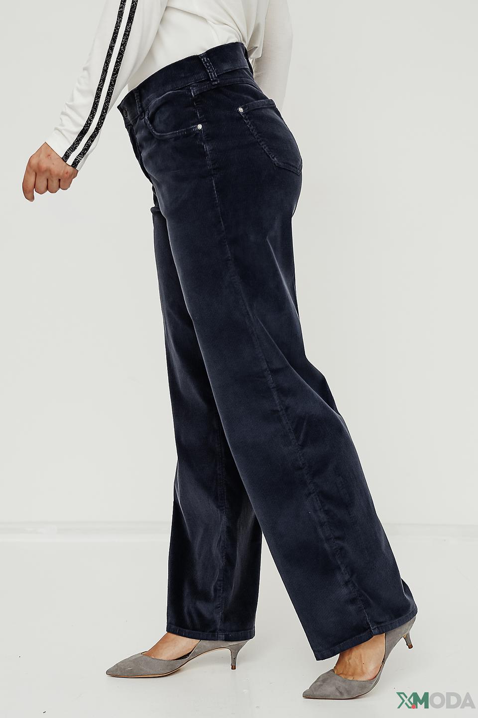 Брюки Angels вельветовые тёмно-синие