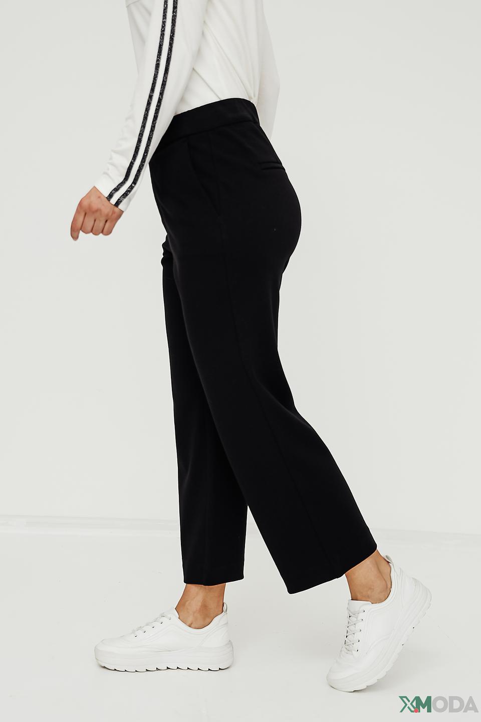 Брюки MAC клёш чёрные