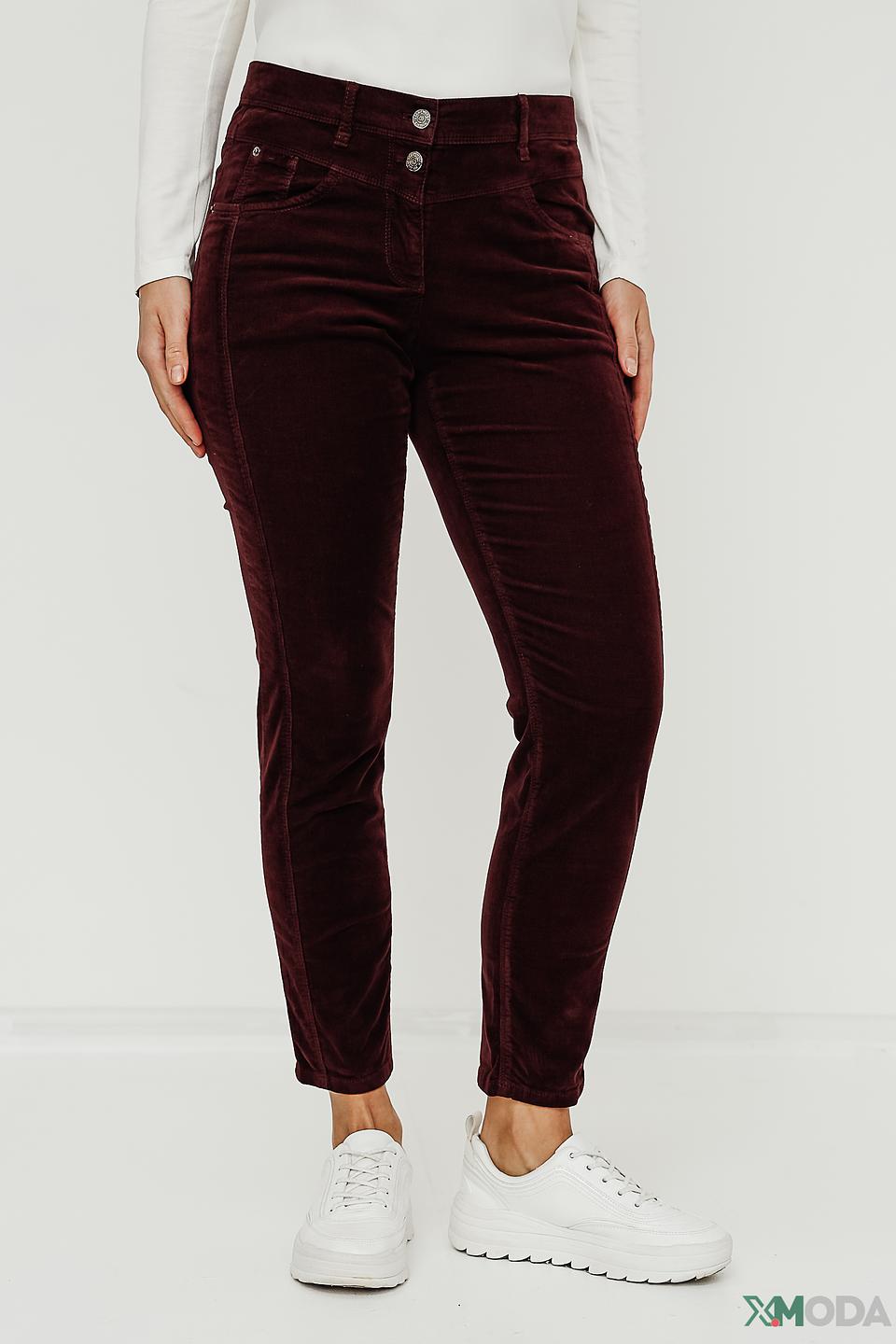 Брюки вельветовые Gerry Weber бордовые