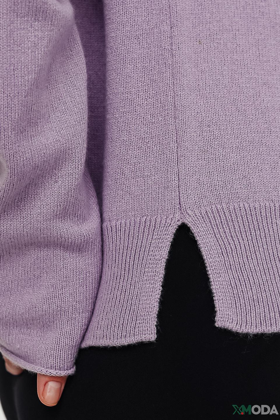 Пуловер Oui лавандовый с карманом
