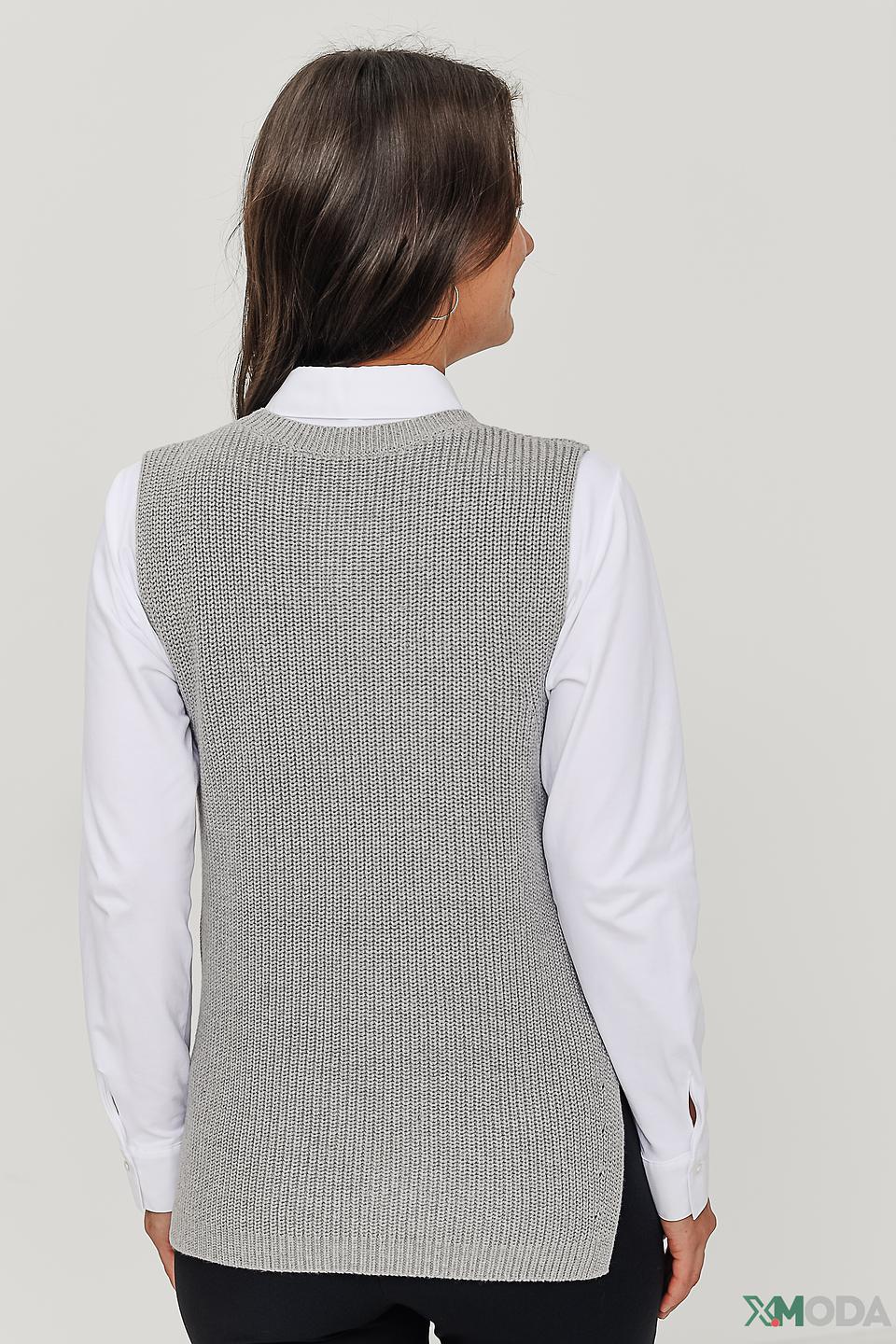 Жилет Oui женский серый меланж