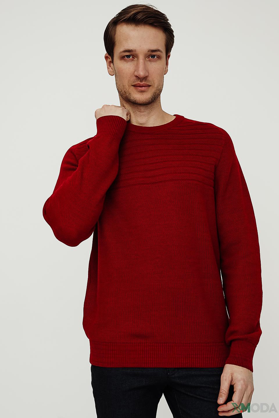 Джемпер Bugatti красный с узором