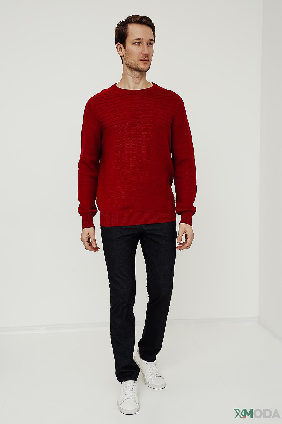 Джемпер Bugatti красный с узором