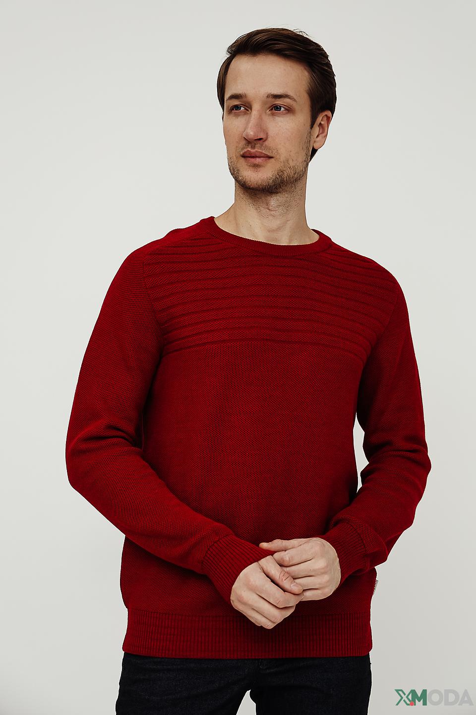 Джемпер Bugatti красный с узором