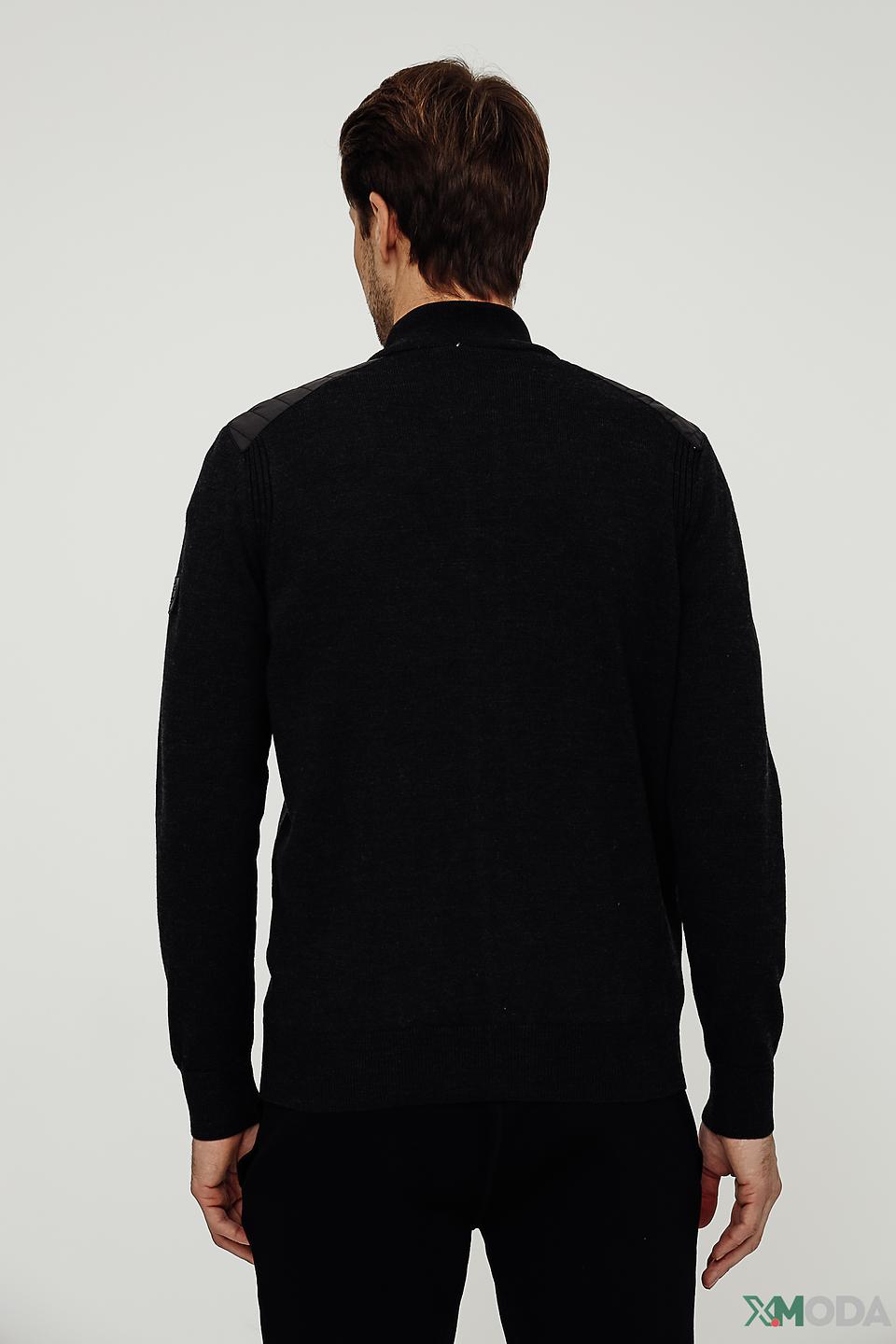 Кардиган Bugatti чёрный на молнии