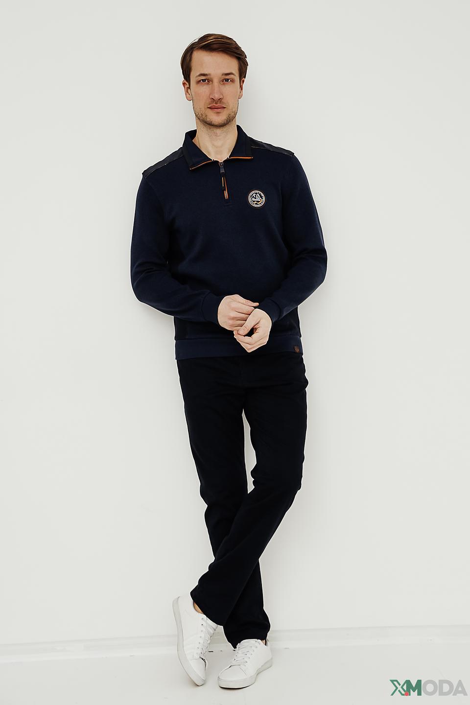 Джемпер Casa Moda с молнией темно-синий