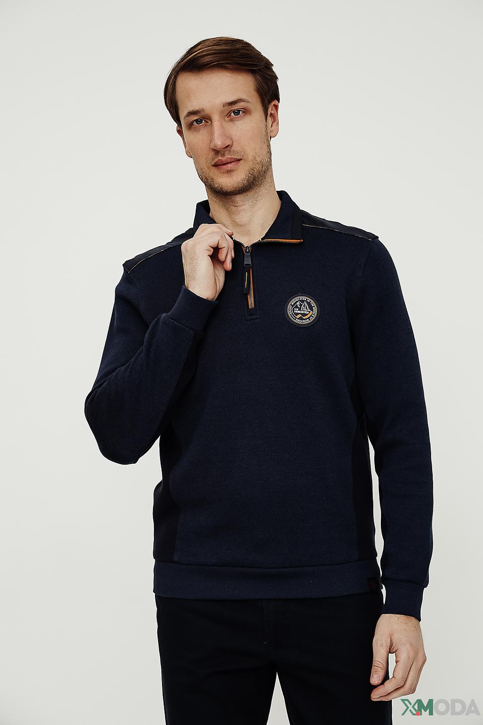 Джемпер Casa Moda с молнией темно-синий