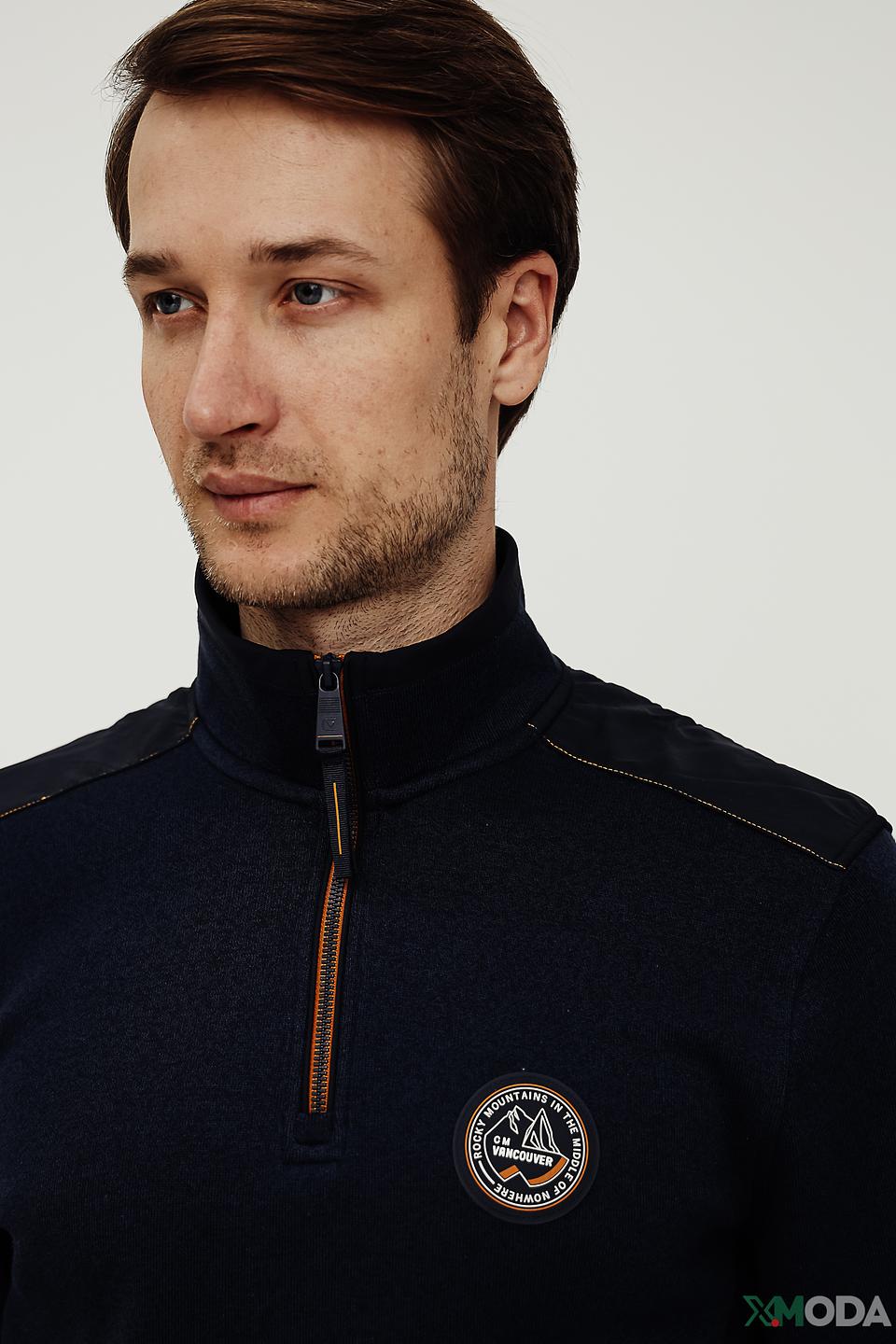 Джемпер Casa Moda с молнией темно-синий