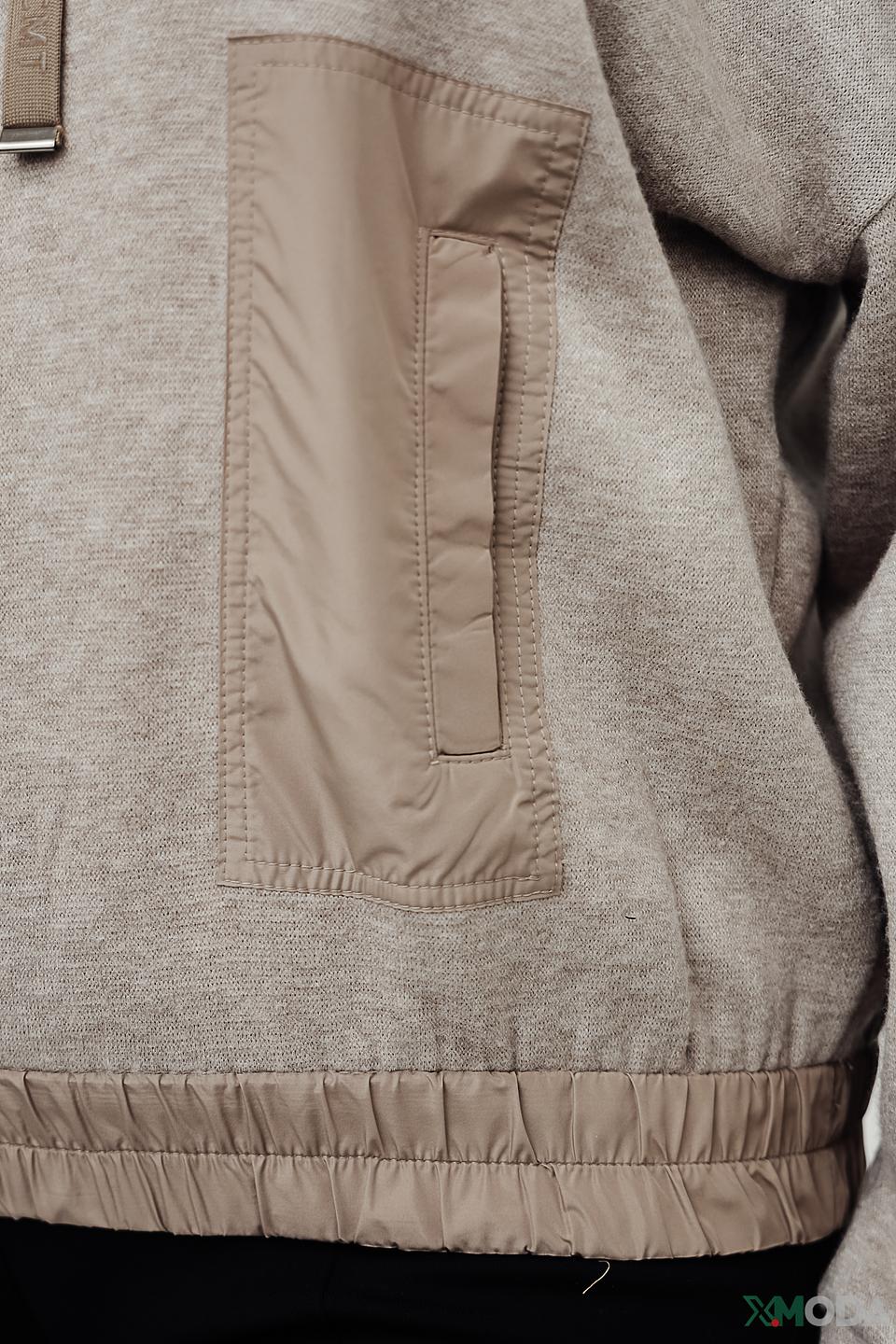 Пуловер Lecomte с карманом бежевый