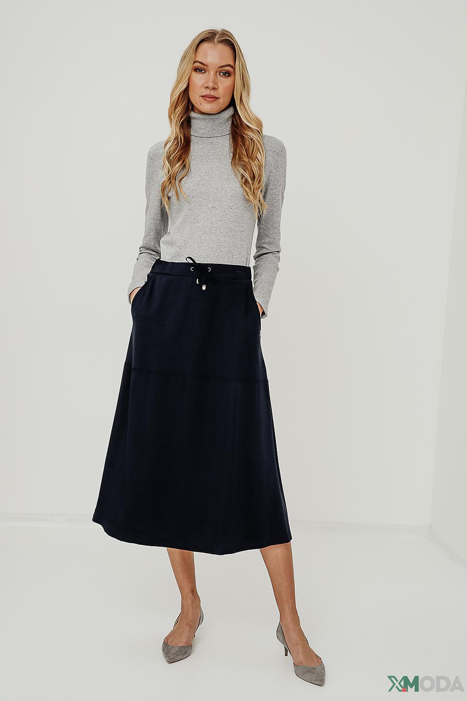 Юбка Cinque с кулиской темно-синяя