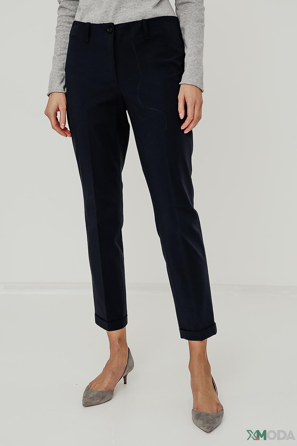 Брюки Gardeur темно-синие с манжетами