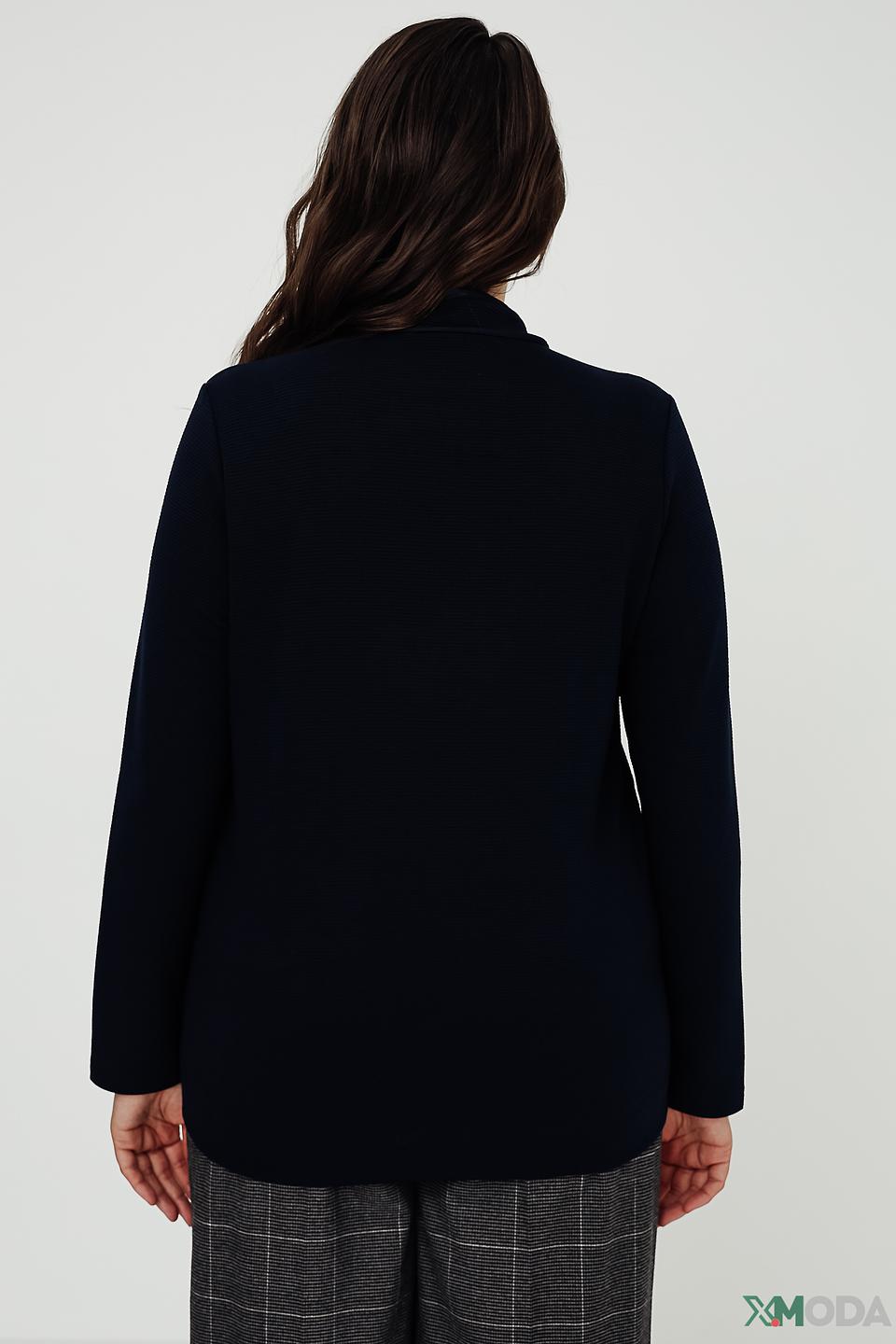 Пуловер Via Appia с молнией тёмно-синий