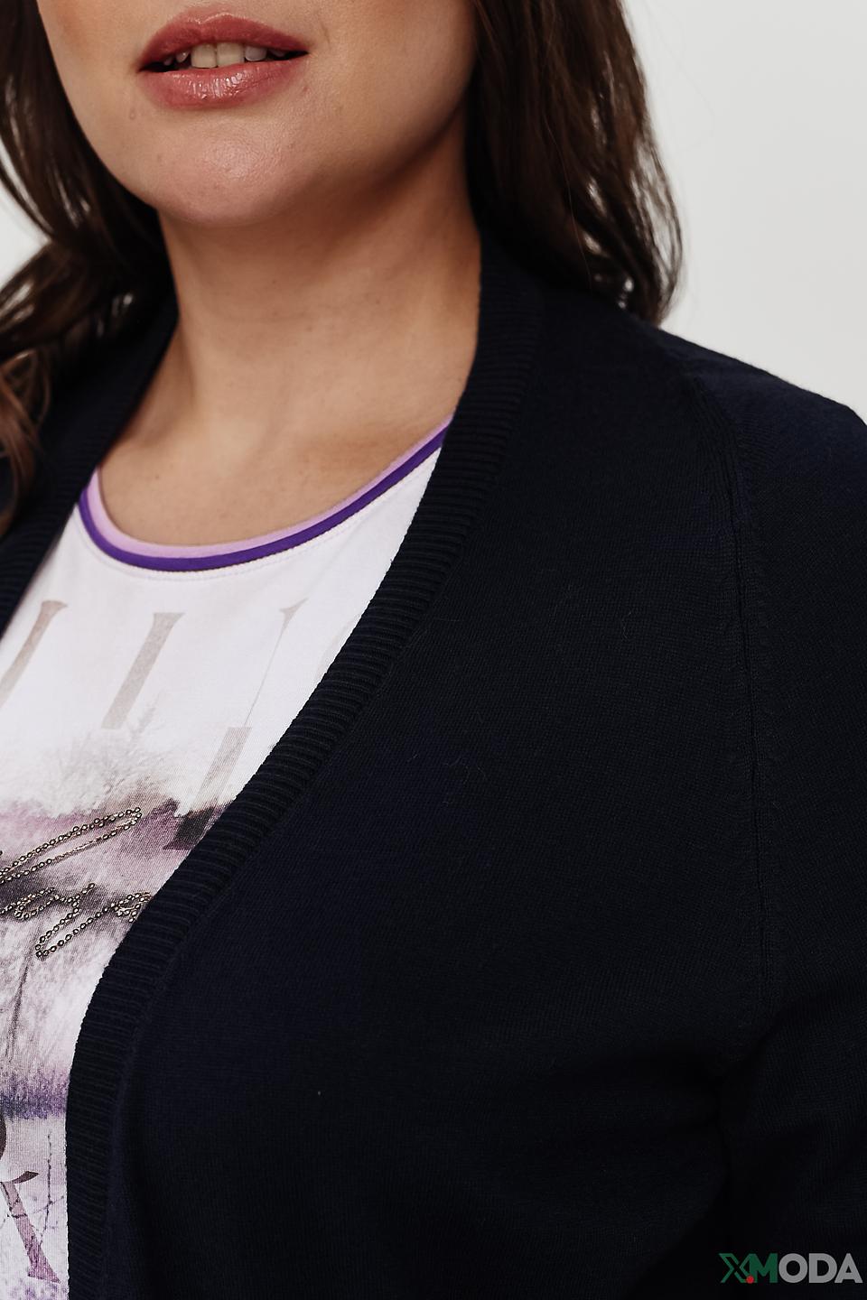 Жакет Frank Walder вязаный тёмно-синий