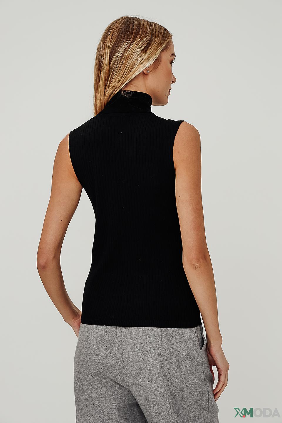 Топ Cinque чёрный с воротником