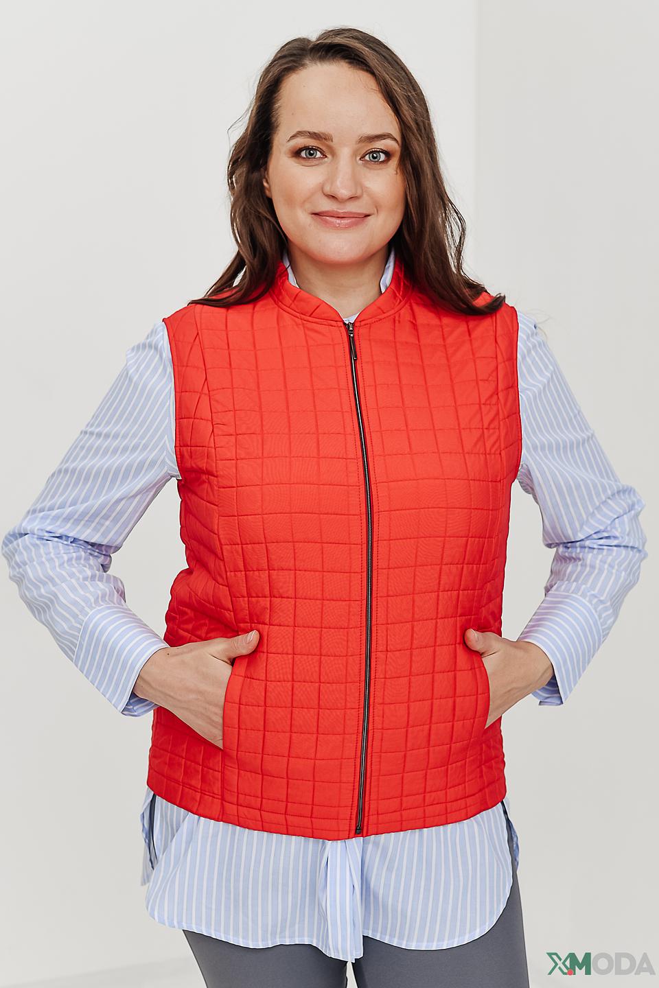 Жилет Frank Walder стеганый красный