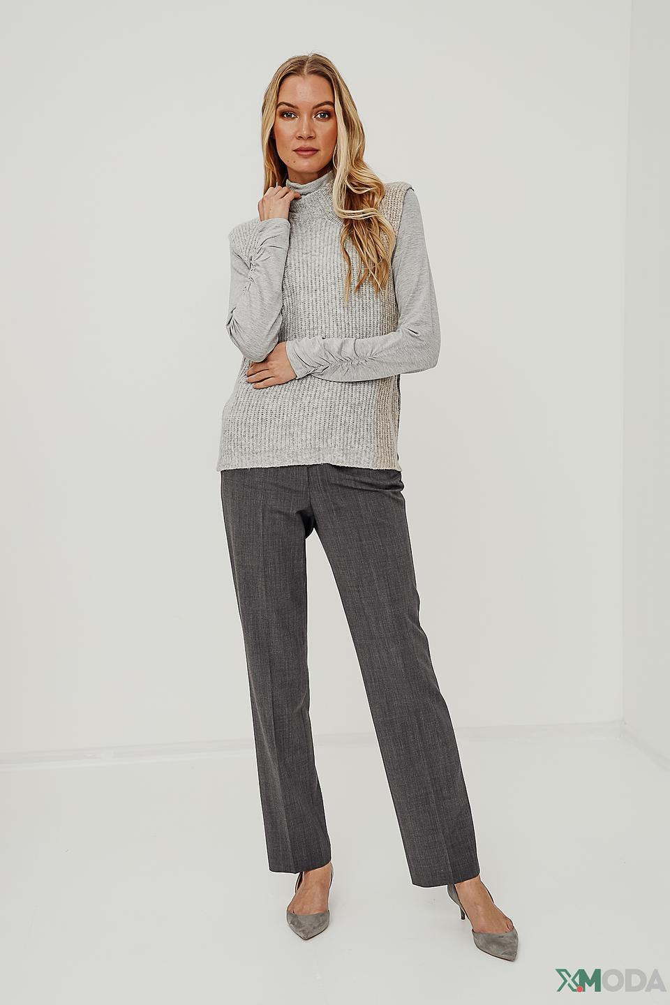 Жилет Bianca вязаный серый