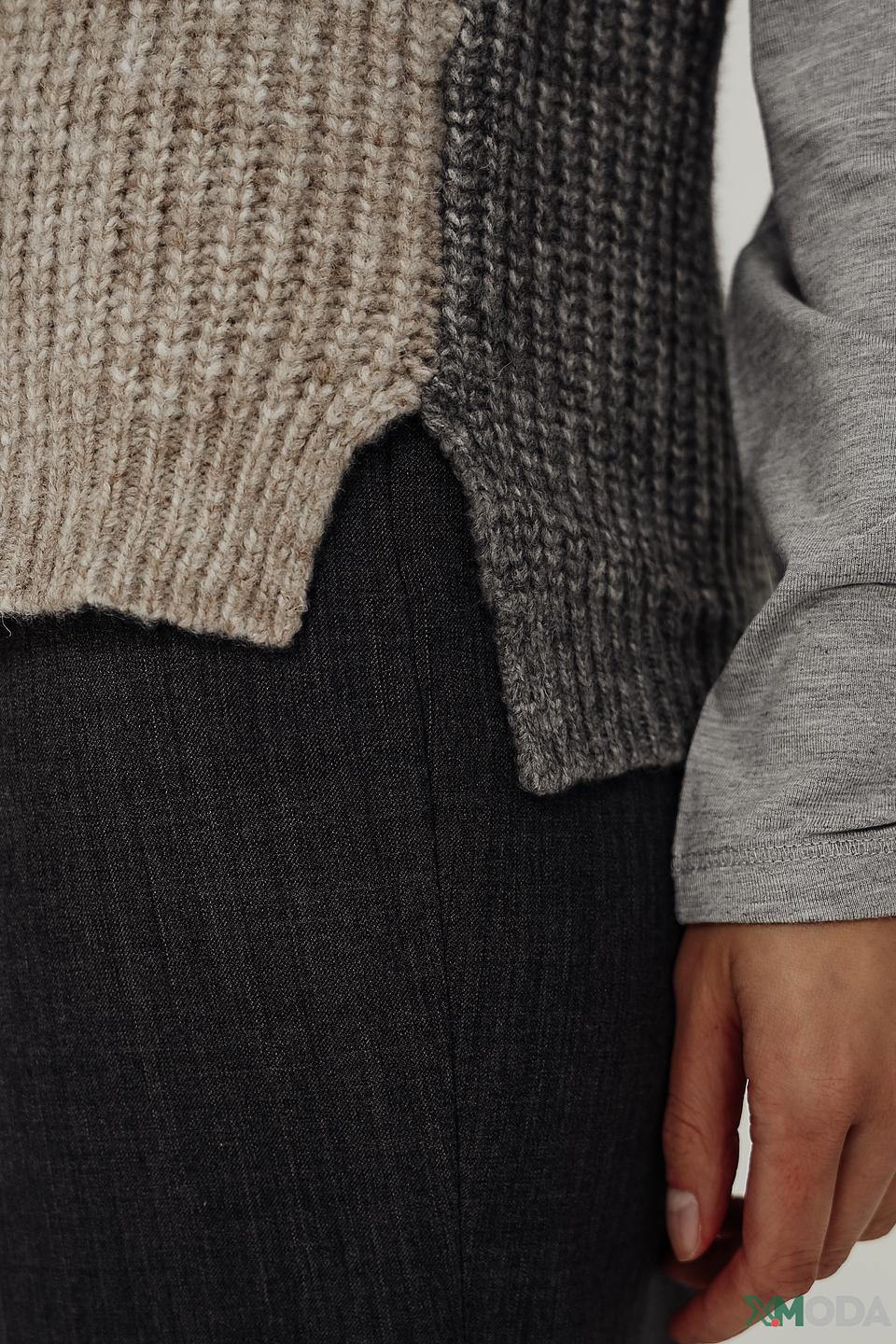 Жилет Bianca вязаный серый