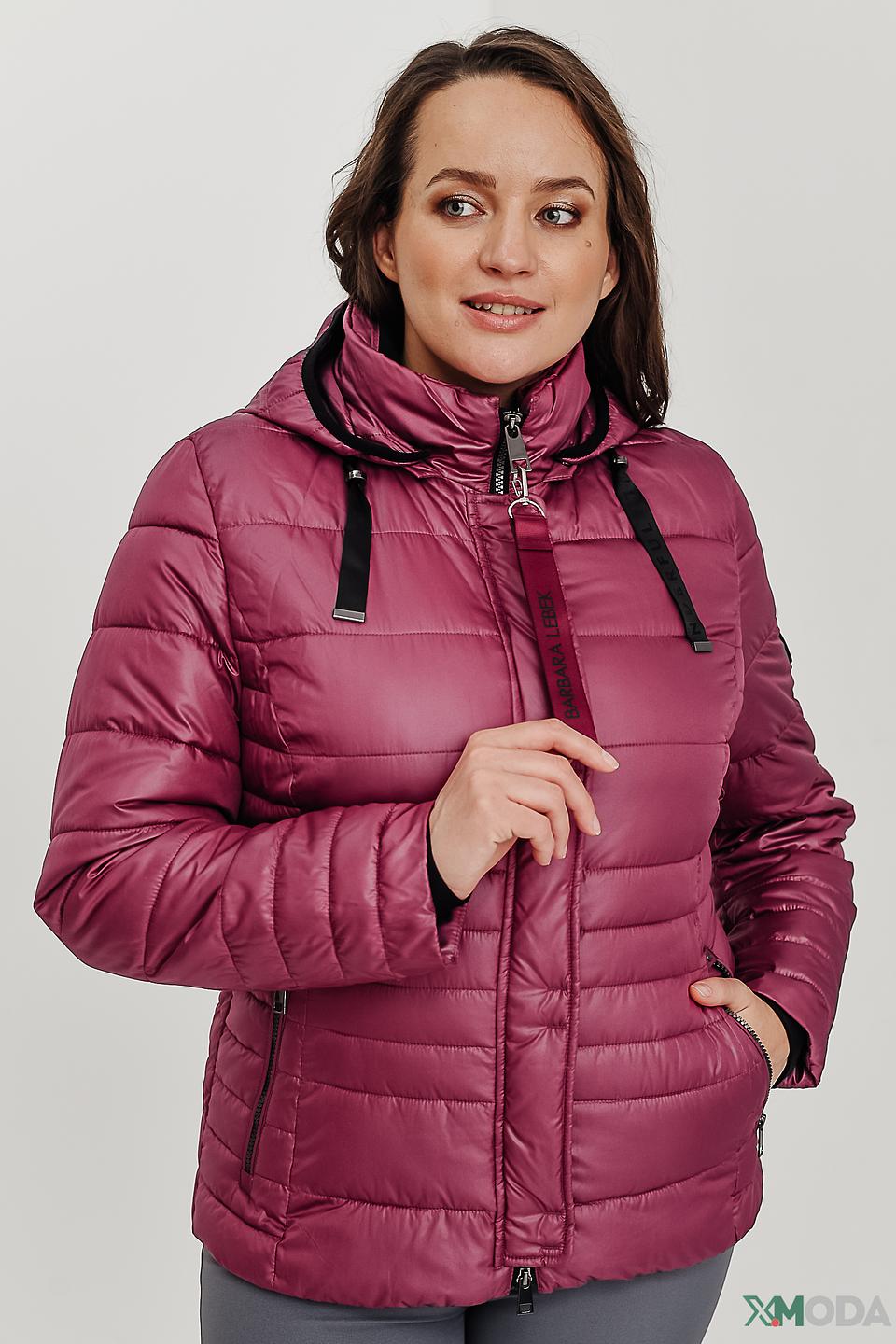 Куртка Lebek стеганая малиновая