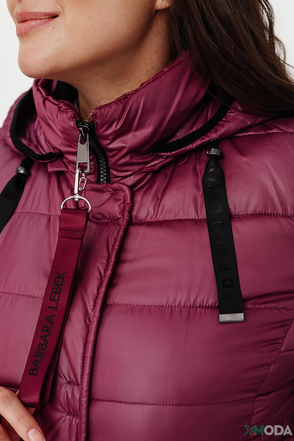 Куртка Lebek стеганая малиновая