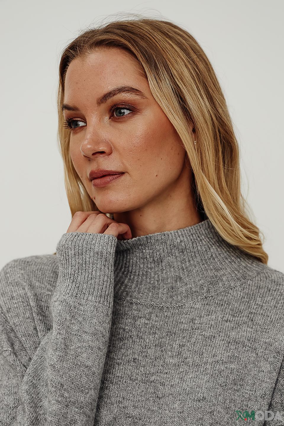 Водолазка Oui серая меланж