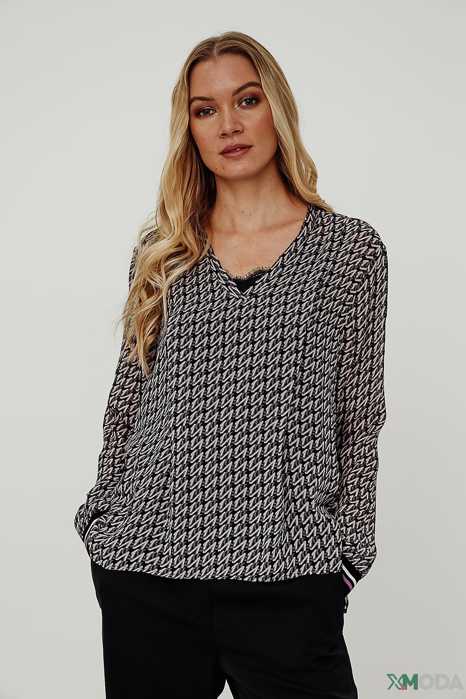 Блуза Marc Cain с геометрическим принтом