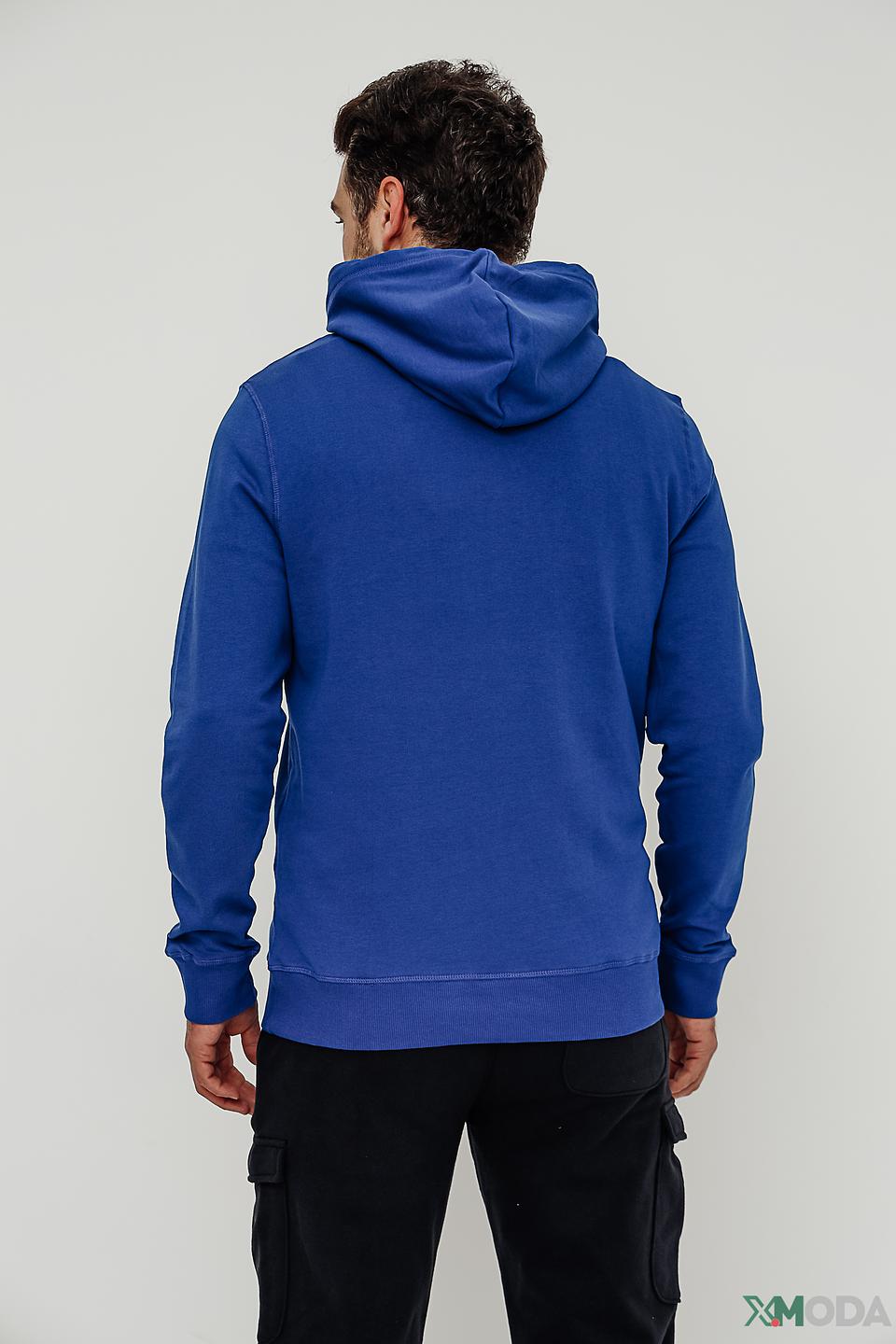 Толстовка Tom Tailor синяя с логотипом