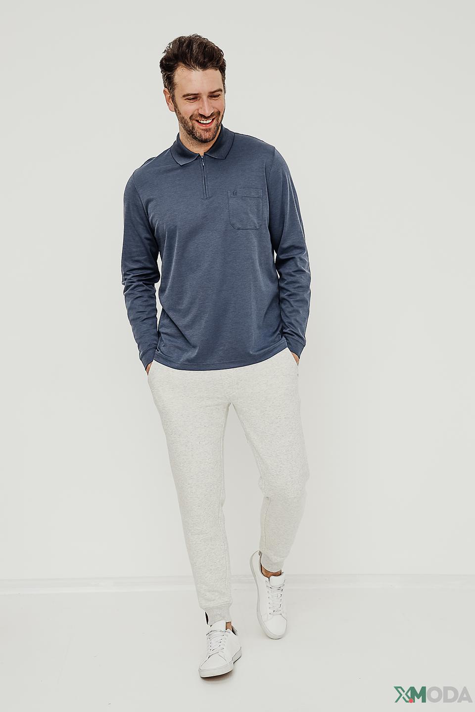 Поло Ragman men с молнией синее