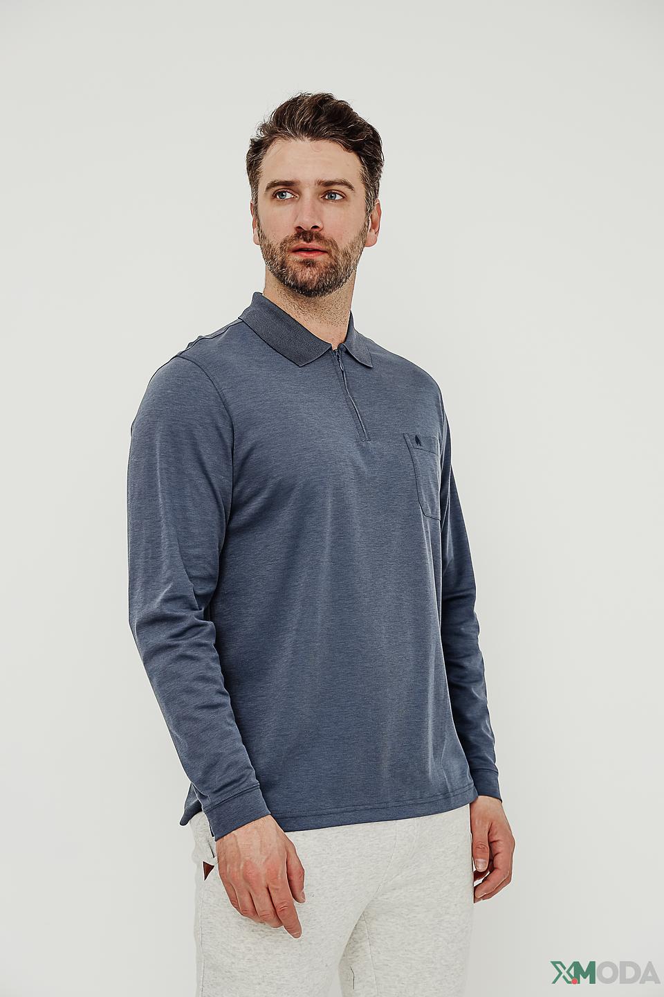 Поло Ragman men с молнией синее