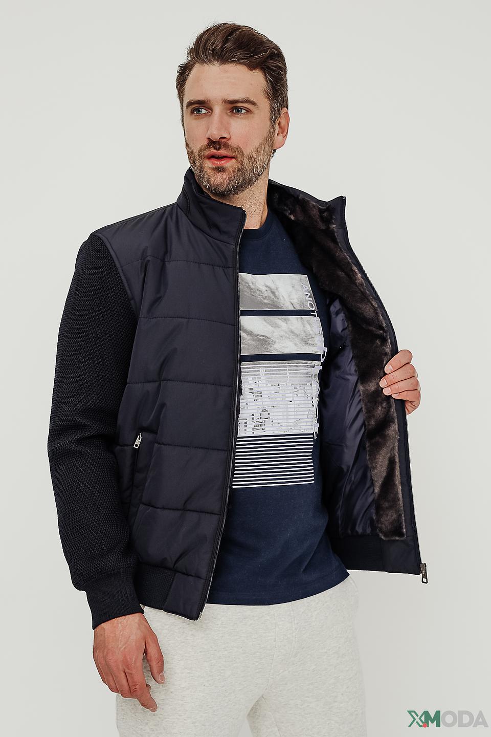 Куртка Bugatti стеганая синяя