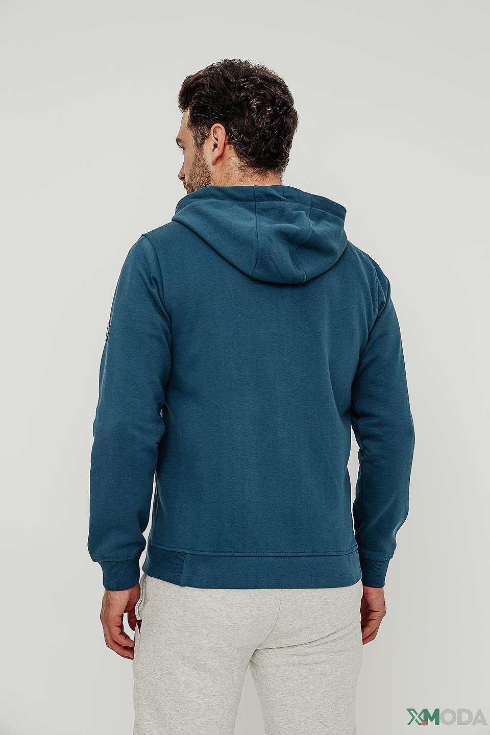 Кардиган Sea Barrier с капюшоном бирюзовый