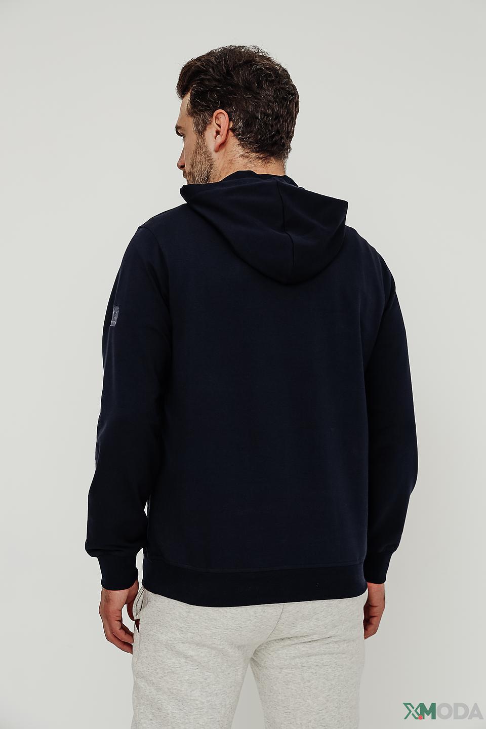 Толстовка Claudio Campione с якорем, синяя